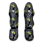 Illusion Toucan Print Muay Thai Shin Guard