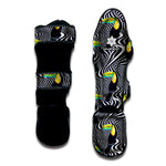 Illusion Toucan Print Muay Thai Shin Guard