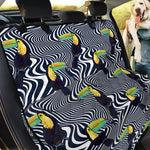 Illusion Toucan Print Pet Car Back Seat Cover