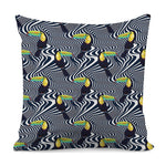 Illusion Toucan Print Pillow Cover