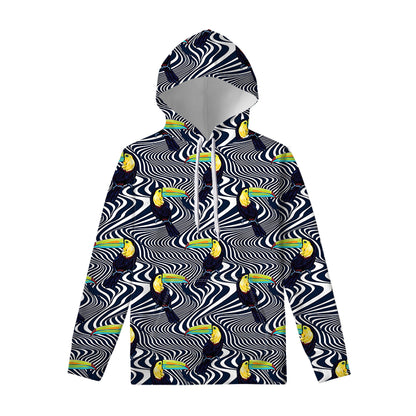 Illusion Toucan Print Pullover Hoodie