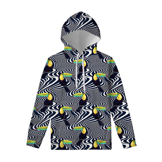 Illusion Toucan Print Pullover Hoodie