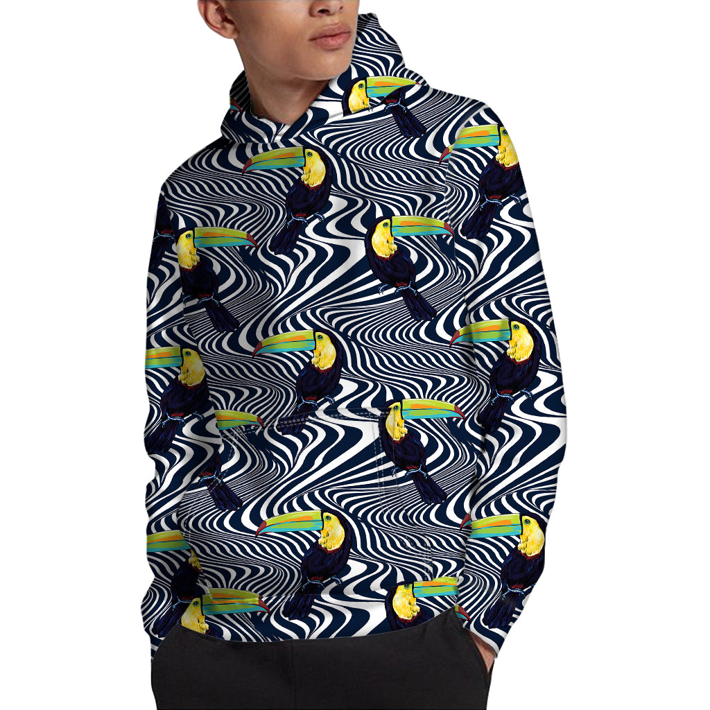 Illusion Toucan Print Pullover Hoodie