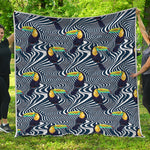 Illusion Toucan Print Quilt
