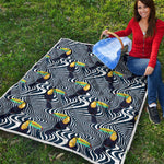 Illusion Toucan Print Quilt