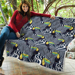 Illusion Toucan Print Quilt
