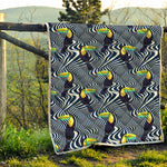Illusion Toucan Print Quilt