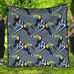 Illusion Toucan Print Quilt