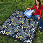Illusion Toucan Print Quilt
