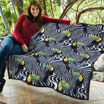 Illusion Toucan Print Quilt