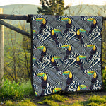 Illusion Toucan Print Quilt