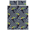 Illusion Toucan Print Quilt Bed Set