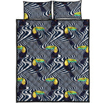 Illusion Toucan Print Quilt Bed Set