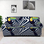 Illusion Toucan Print Sofa Cover