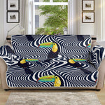 Illusion Toucan Print Sofa Protector