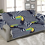 Illusion Toucan Print Sofa Protector