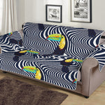 Illusion Toucan Print Sofa Protector