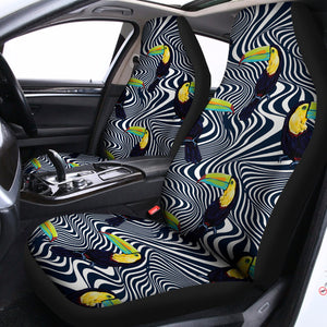 Illusion Toucan Print Universal Fit Car Seat Covers