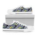 Illusion Toucan Print White Low Top Sneakers