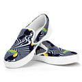 Illusion Toucan Print White Slip On Sneakers