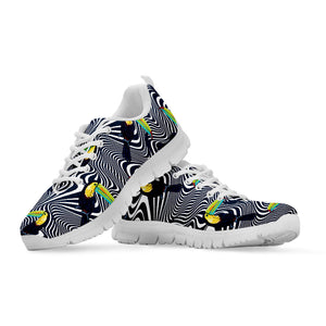 Illusion Toucan Print White Sneakers