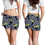 Illusion Toucan Print Women's Shorts