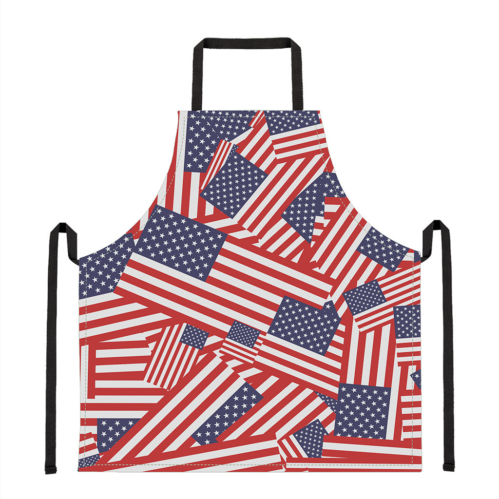 Independence Day USA Flag Pattern Print Apron