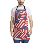 Independence Day USA Flag Pattern Print Apron