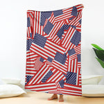 Independence Day USA Flag Pattern Print Blanket
