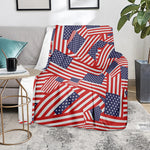 Independence Day USA Flag Pattern Print Blanket