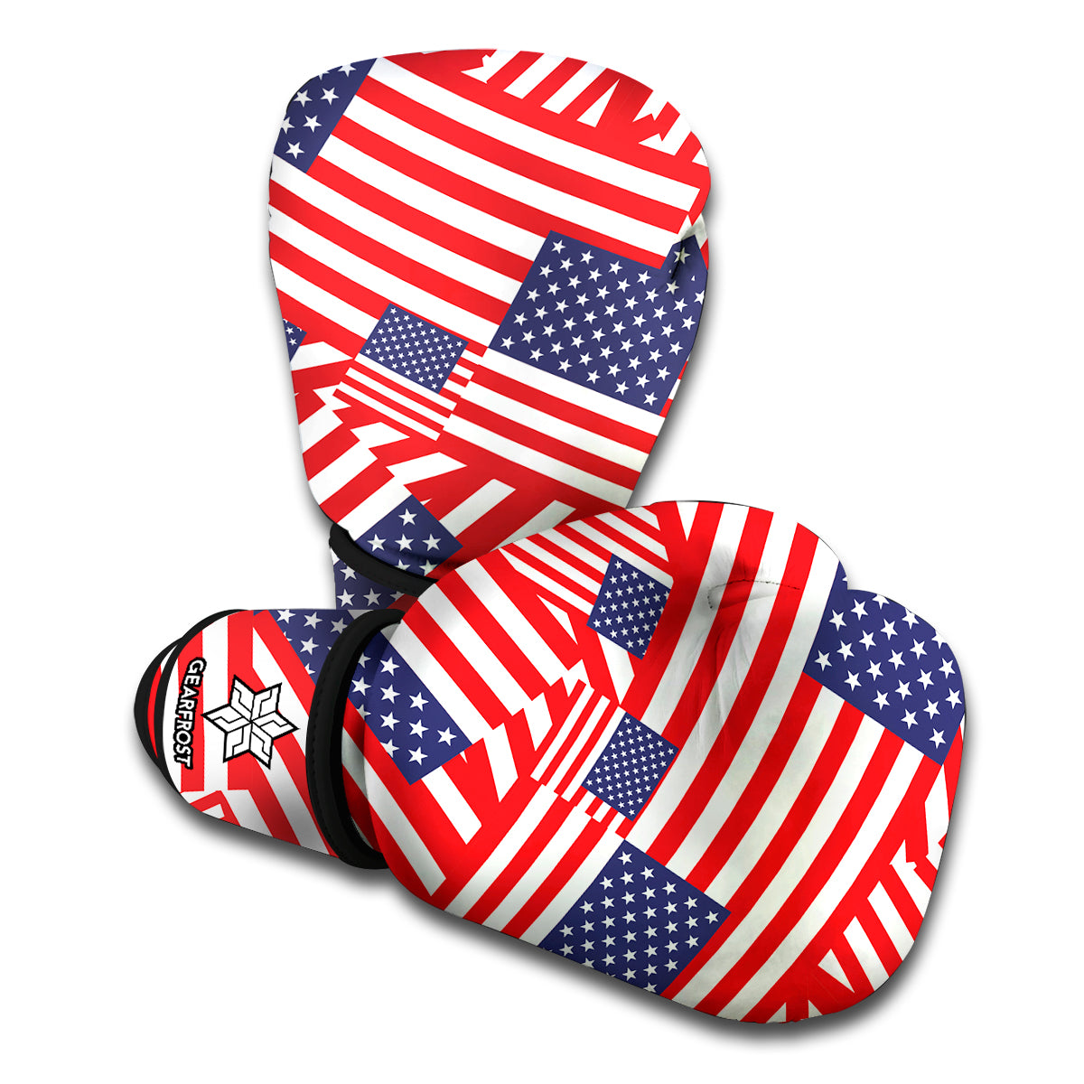Independence Day USA Flag Pattern Print Boxing Gloves