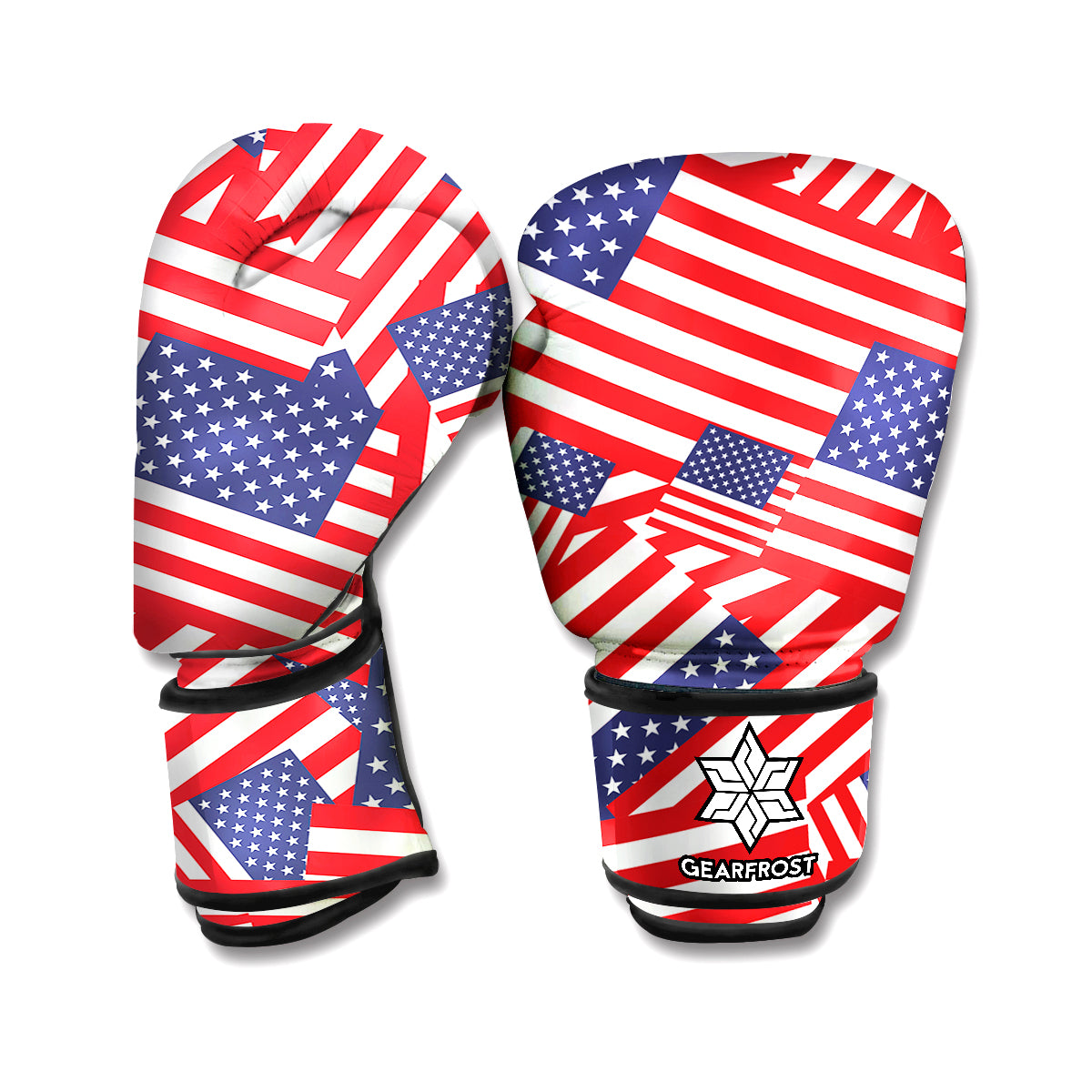 Independence Day USA Flag Pattern Print Boxing Gloves