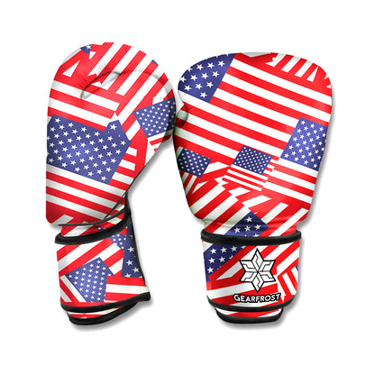 Independence Day USA Flag Pattern Print Boxing Gloves