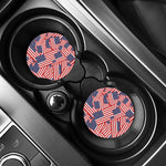 Independence Day USA Flag Pattern Print Car Coasters
