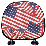 Independence Day USA Flag Pattern Print Car Headrest Covers