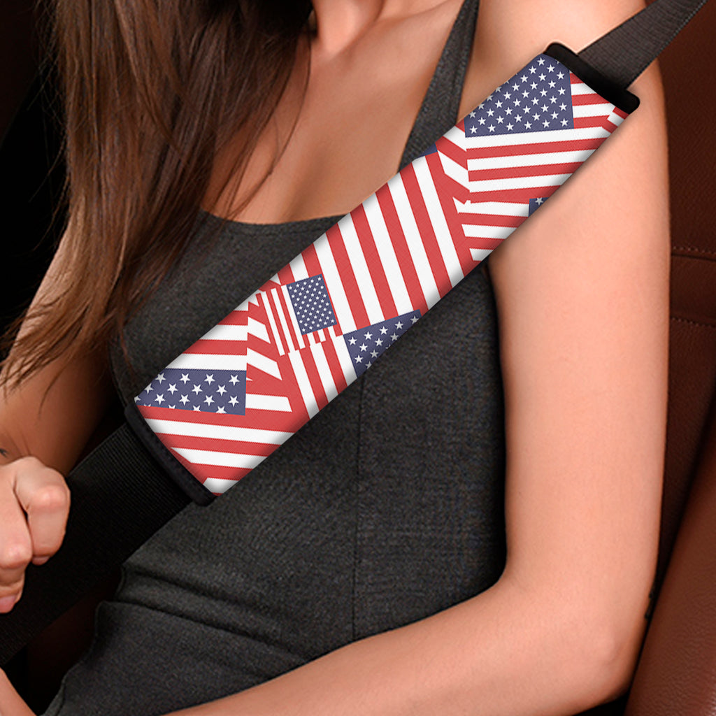 Independence Day USA Flag Pattern Print Car Seat Belt Covers