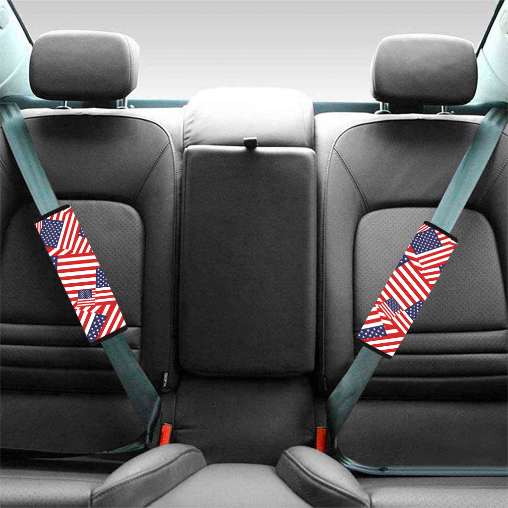 Independence Day USA Flag Pattern Print Car Seat Belt Covers