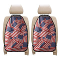 Independence Day USA Flag Pattern Print Car Seat Organizers