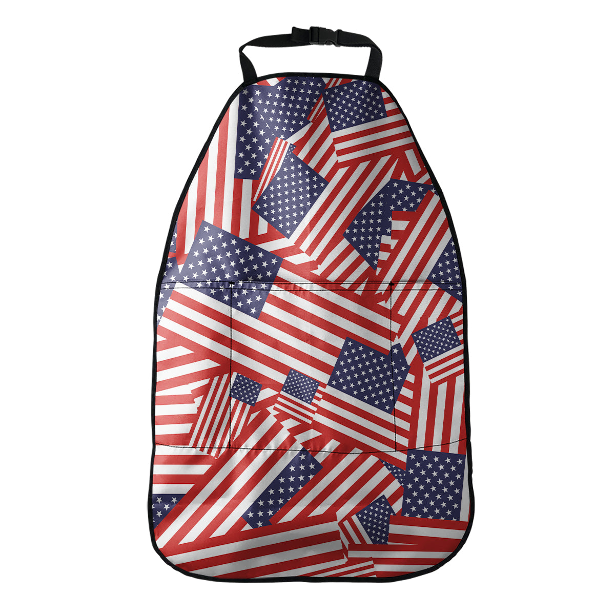 Independence Day USA Flag Pattern Print Car Seat Organizers