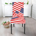 Independence Day USA Flag Pattern Print Dining Chair Slipcover