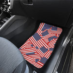 Independence Day USA Flag Pattern Print Front and Back Car Floor Mats