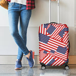 Independence Day USA Flag Pattern Print Luggage Cover