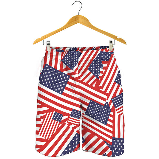 Independence Day USA Flag Pattern Print Men's Shorts
