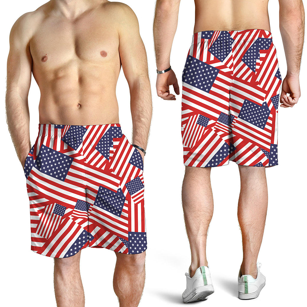 Independence Day USA Flag Pattern Print Men's Shorts