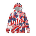 Independence Day USA Flag Pattern Print Pullover Hoodie