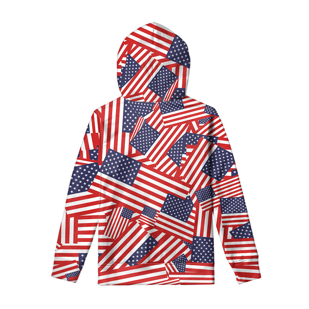 Independence Day USA Flag Pattern Print Pullover Hoodie