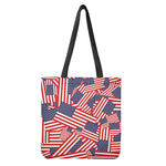 Independence Day USA Flag Pattern Print Tote Bag