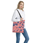Independence Day USA Flag Pattern Print Tote Bag