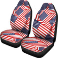 Independence Day USA Flag Pattern Print Universal Fit Car Seat Covers
