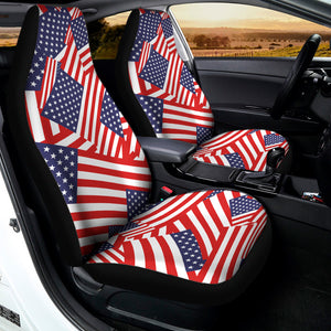 Independence Day USA Flag Pattern Print Universal Fit Car Seat Covers